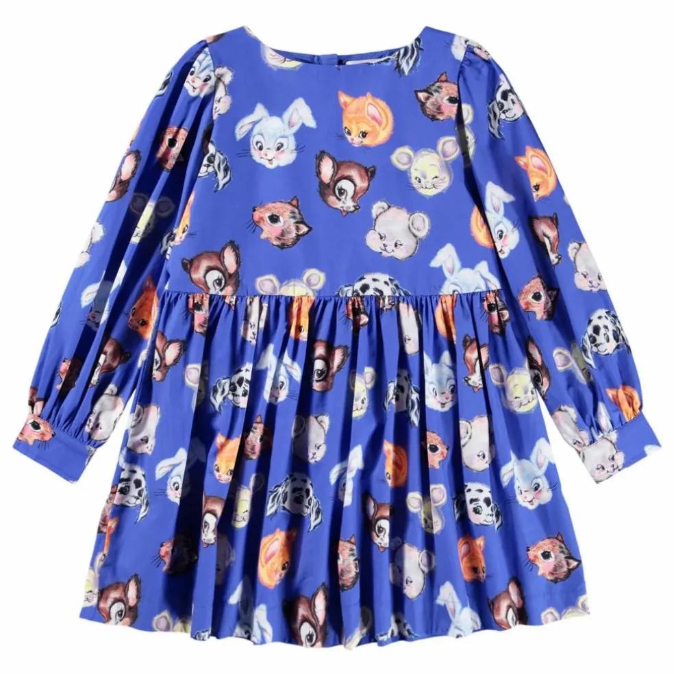 Robe Cleo Coton Bio | Bleu