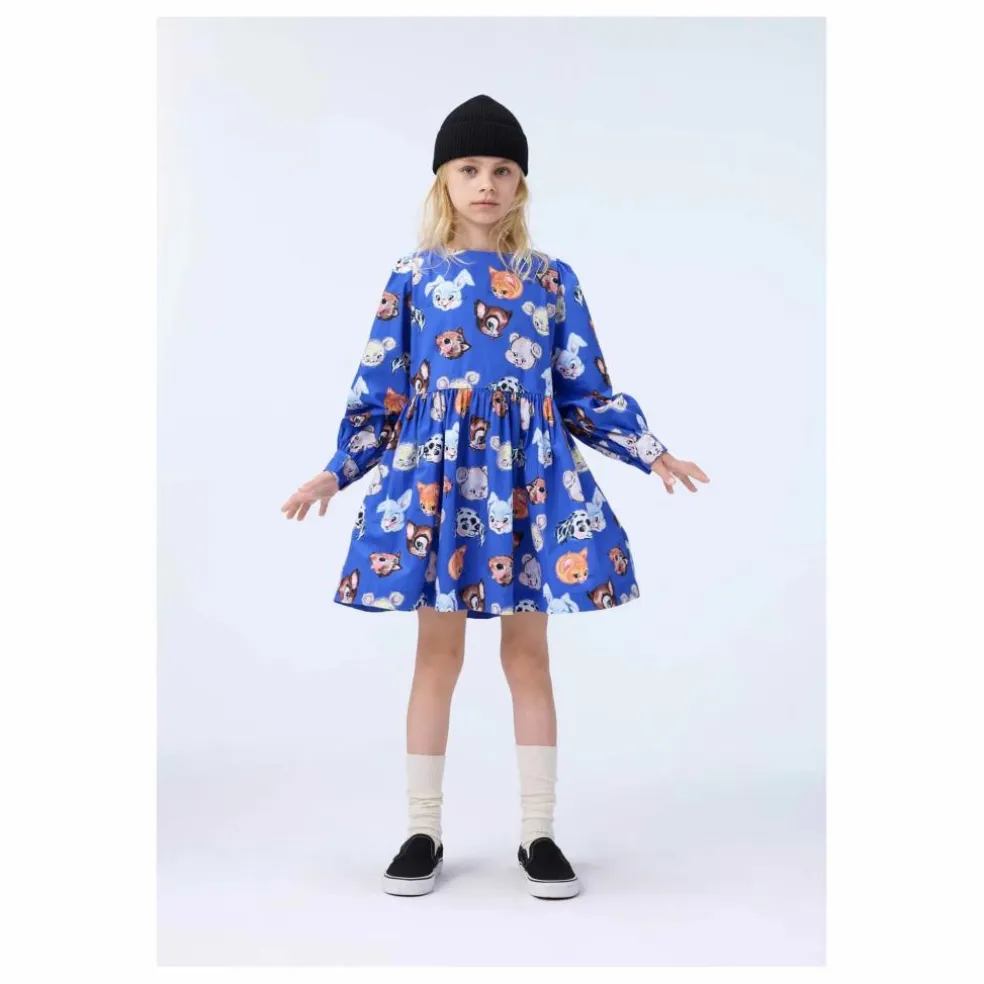 Robe Cleo Coton Bio | Bleu
