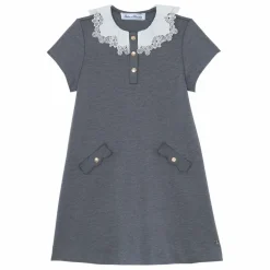 Robe Col Claudine | Gris