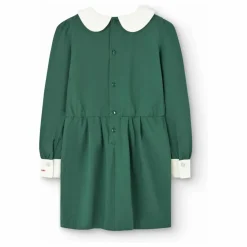 Robe Col Claudine Drever | Vert sapin