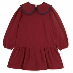 Robe Col Claudine Melissa Jersey | Bordeaux
