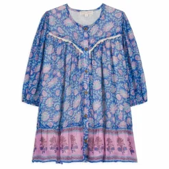 Robe Conny Coton Bio | Bleu