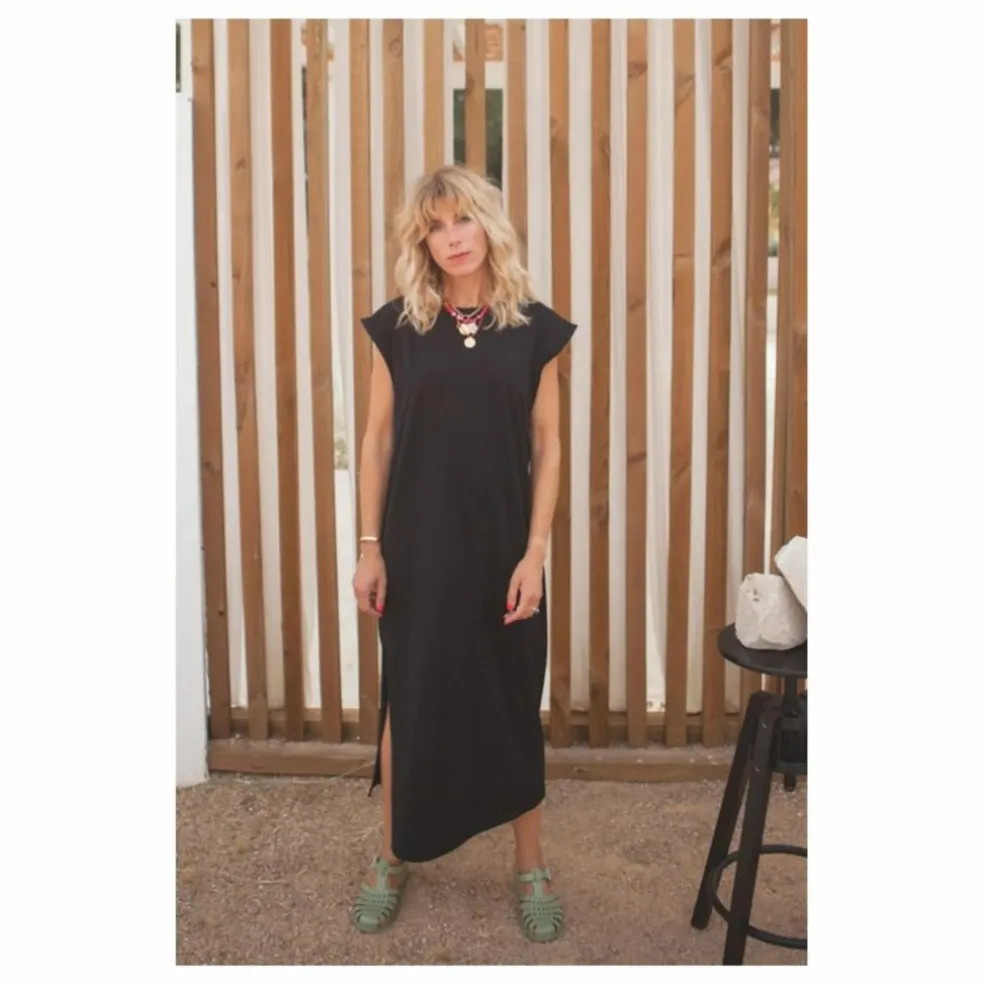 Robe Constance Coton Bio - Collection Femme | Noir