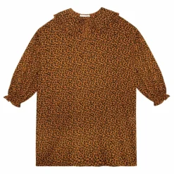 Robe Coton Bio Léopard Federica | Camel