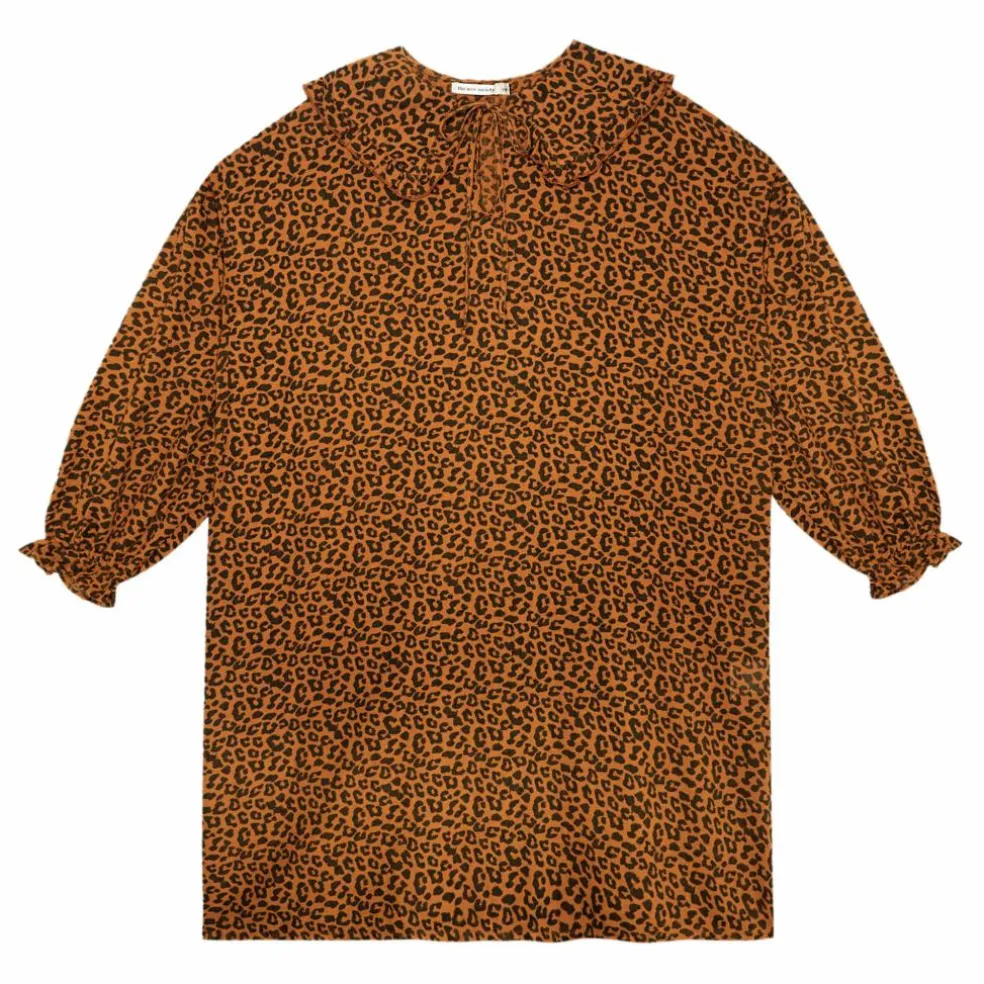 Robe Coton Bio Léopard Federica | Camel