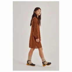 Robe Coton Bio Léopard Federica | Camel