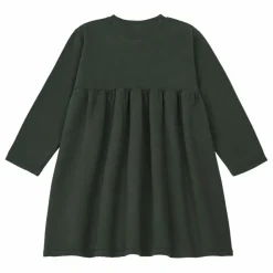 Robe Coton Bio Molleton Lobelia | Noir