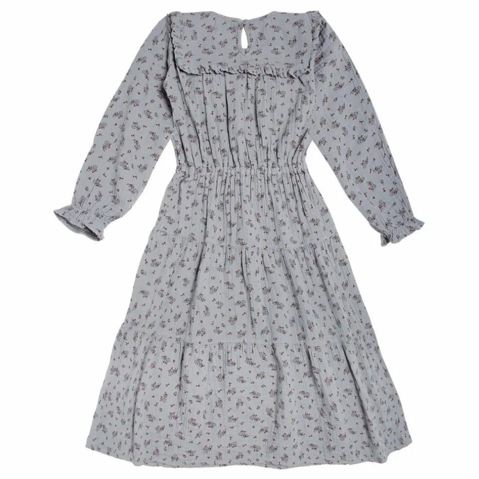 Robe Coton Bio Museline Sarah | Bleu