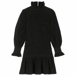 Robe Courte Aleria Velours Côtelé | Noir