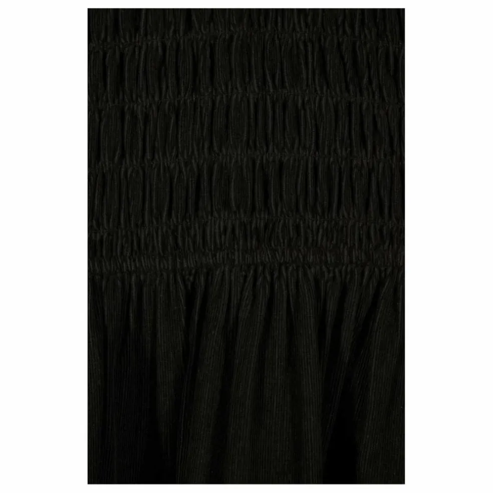 Robe Courte Aleria Velours Côtelé | Noir