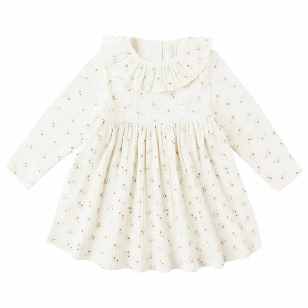 Robe Côtelée | Ecru