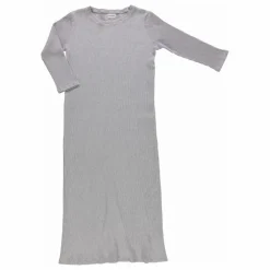 Robe Côtelée Orchidée - Collection Femme | Gris chiné clair