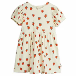 Robe Cœurs Coton Bio | Ecru