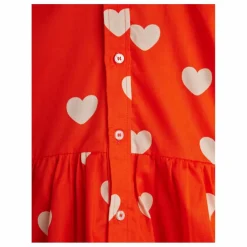 Robe Cœurs Coton Bio | Rouge