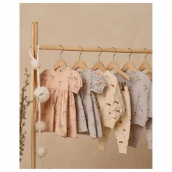 Robe Darla Nœuds Coton Bio | Saumon