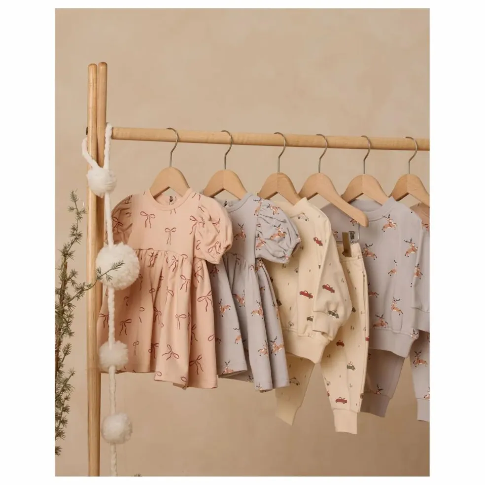 Robe Darla Nœuds Coton Bio | Saumon