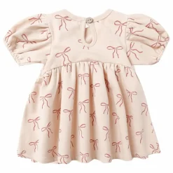 Robe Darla Nœuds Coton Bio | Saumon