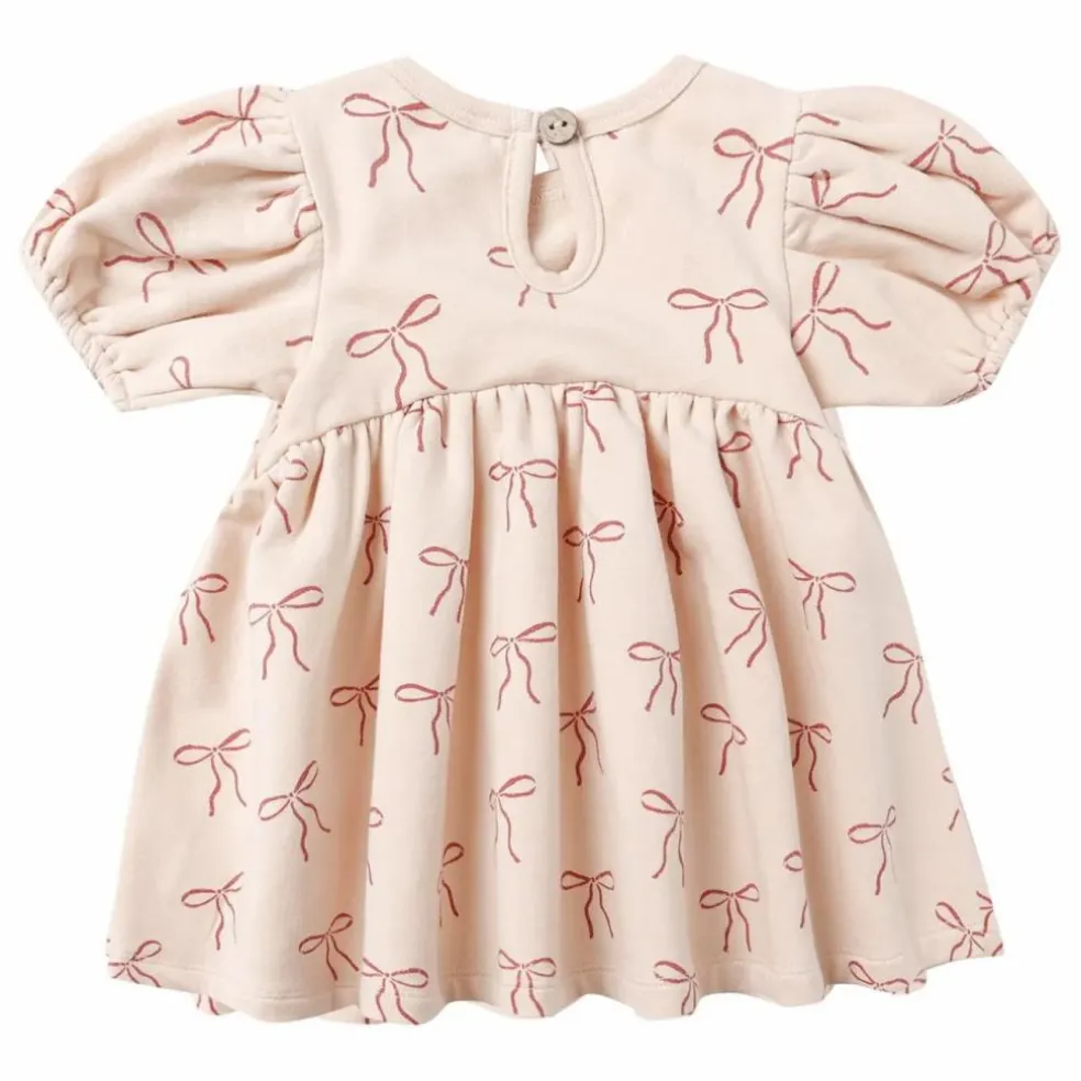 Robe Darla Nœuds Coton Bio | Saumon