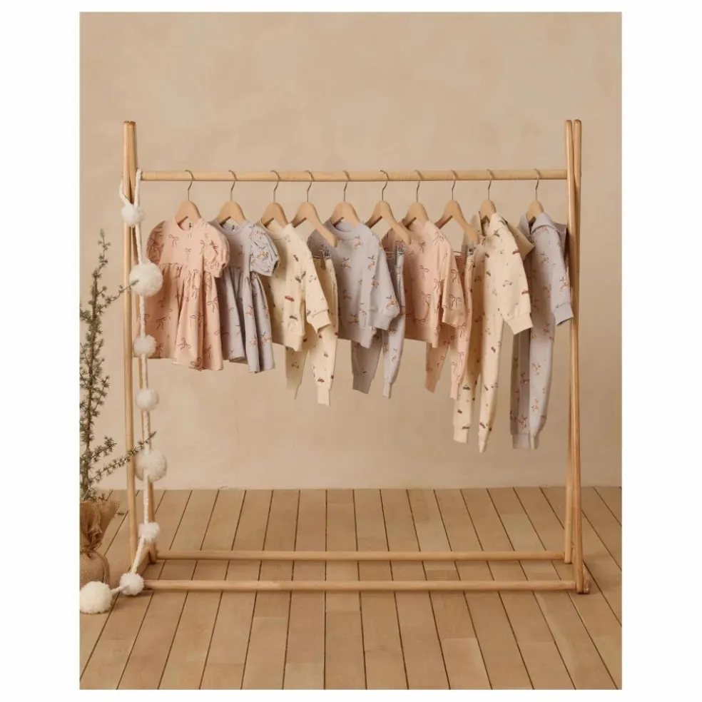 Robe Darla Nœuds Coton Bio | Saumon