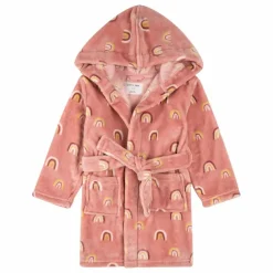 Robe de Chambre Arc en Ciel Fibres Recyclées | Rose