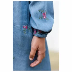 Robe Denim Brodée | Bleu