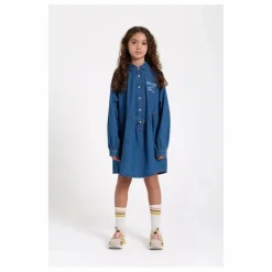 Robe Denim Brodée Shirley | Bleu jean