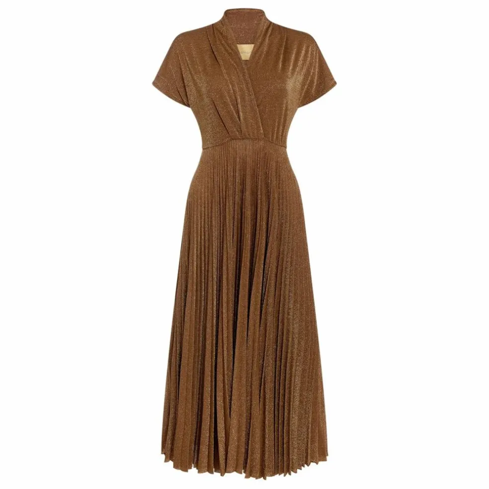Robe Derby Métallisée | Tabac