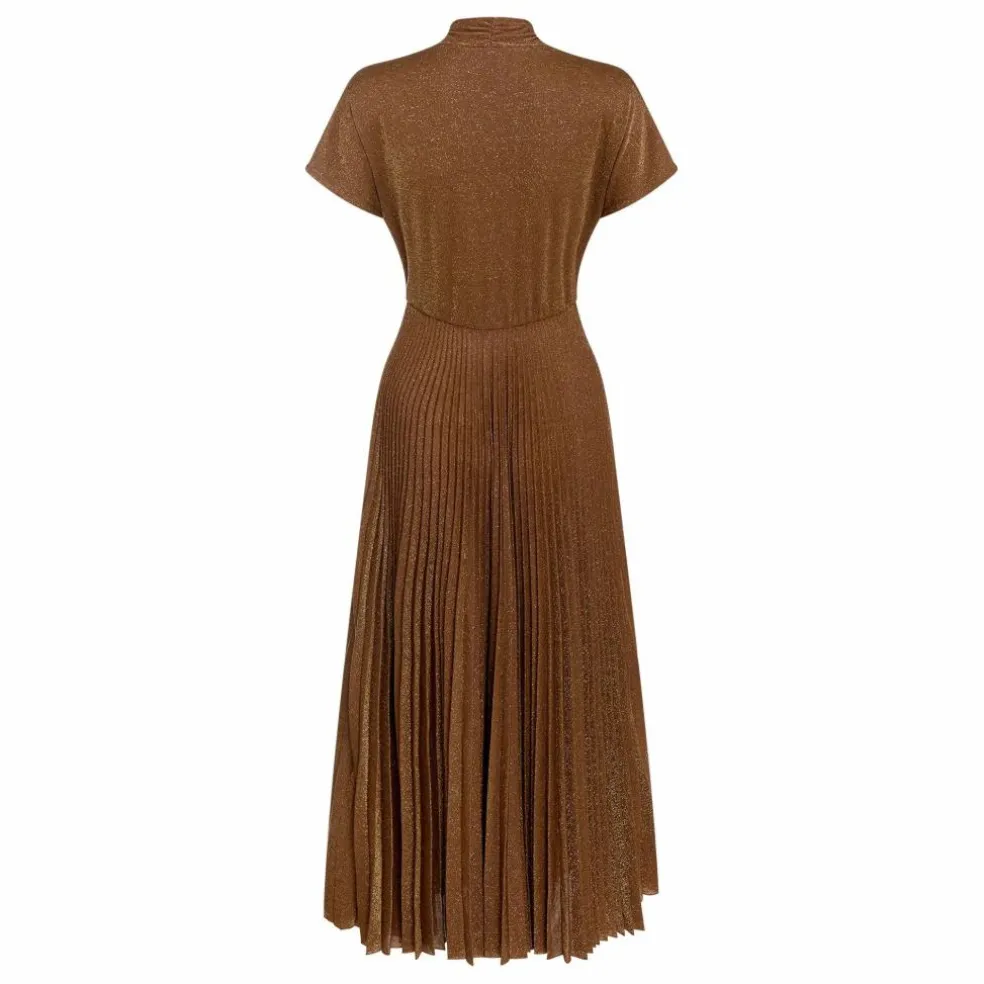 Robe Derby Métallisée | Tabac