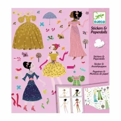 Robe des 4 saisons Stickers et paper dolls