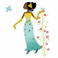 Robe des 4 saisons Stickers et paper dolls