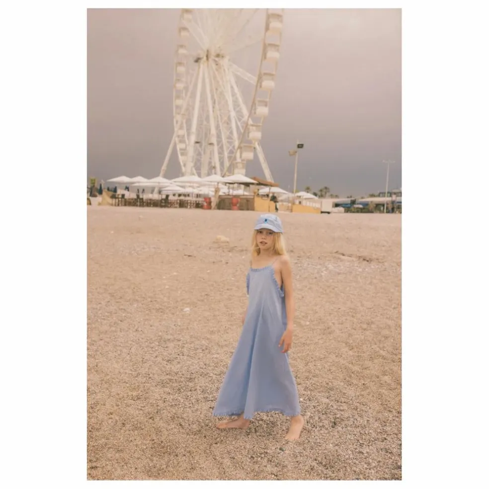 Robe Diane Coton Bio | Bleu Clair