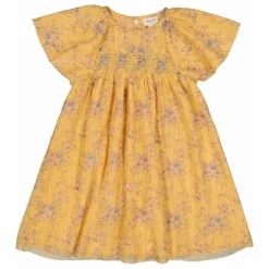 Robe Donna Fleurie Lurex | Jaune