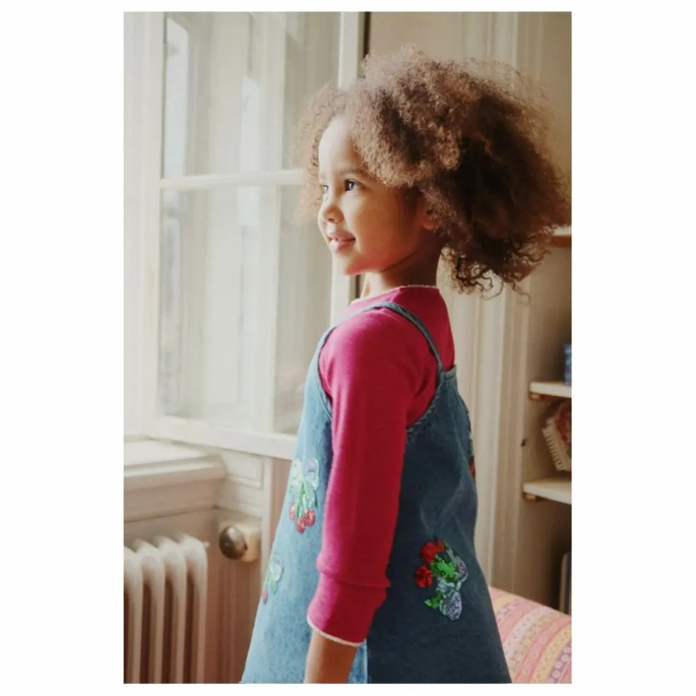 Robe en Jean Sequins Magot Coton Bio | Bleu