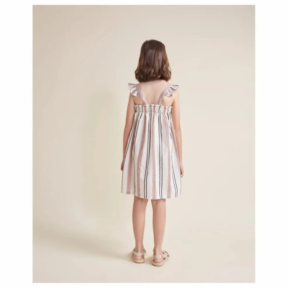 Robe Etnic Rayures | Ecru