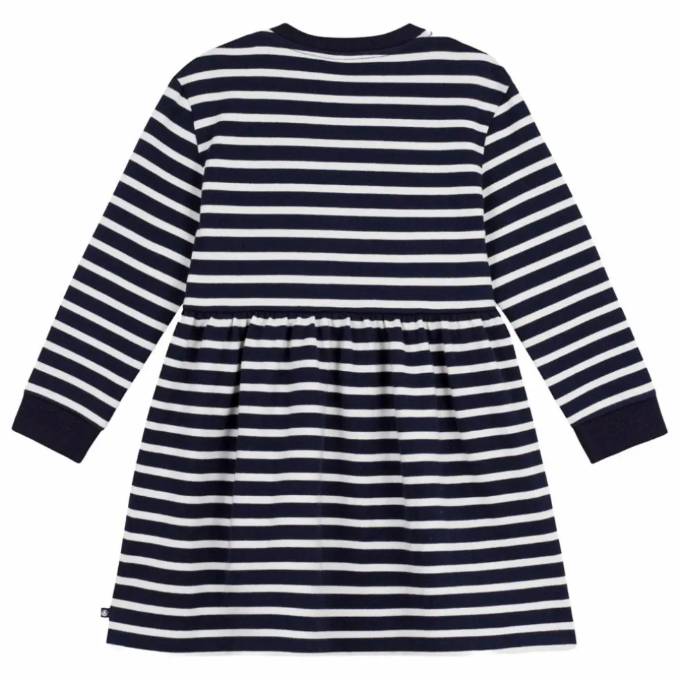 Robe Evasée Rayée | Bleu marine
