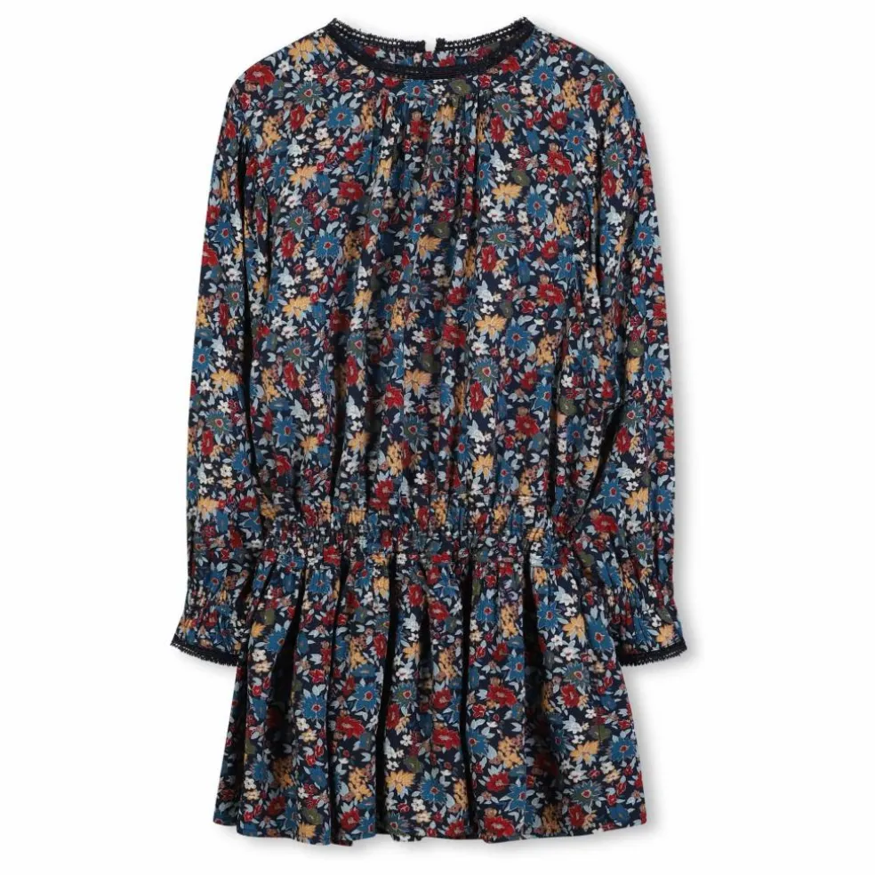 Robe Fleurie | Bleu marine