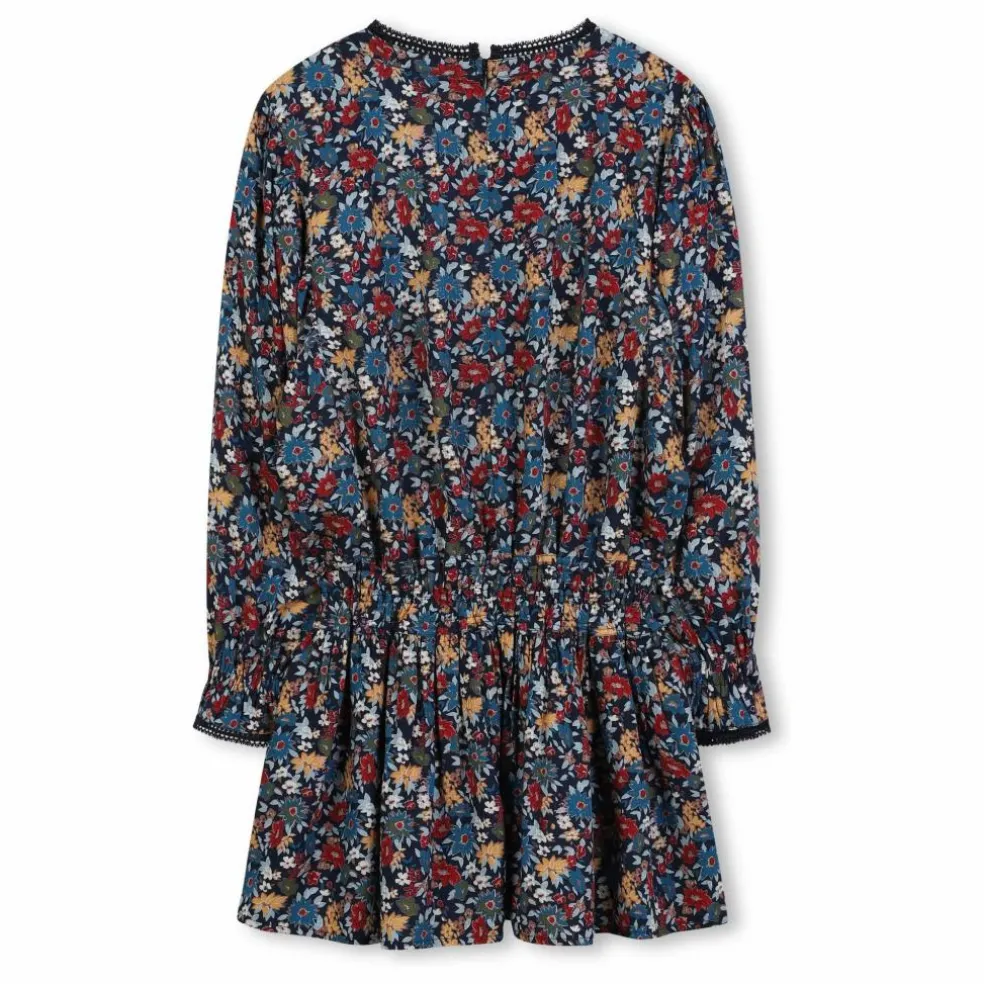 Robe Fleurie | Bleu marine