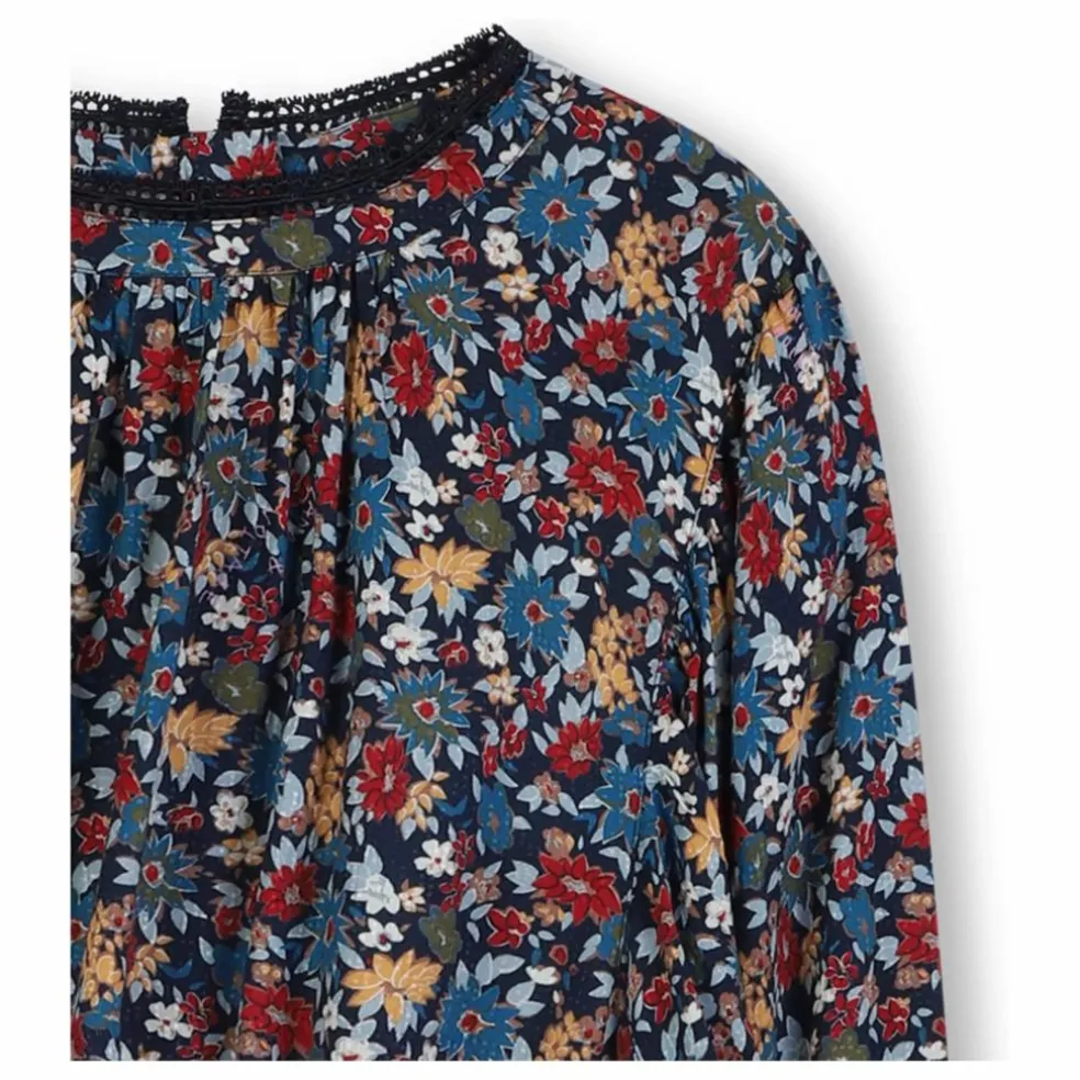 Robe Fleurie | Bleu marine