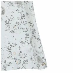Robe Fleurie Col Smocké | Blanc