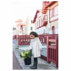 Robe Fleurie Col Smocké | Blanc
