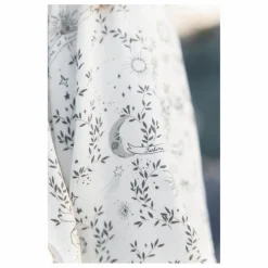 Robe Fleurie Col Smocké | Blanc