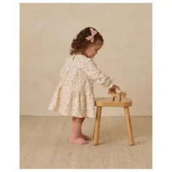 Robe Fleurie Coton Bio | Ivoire