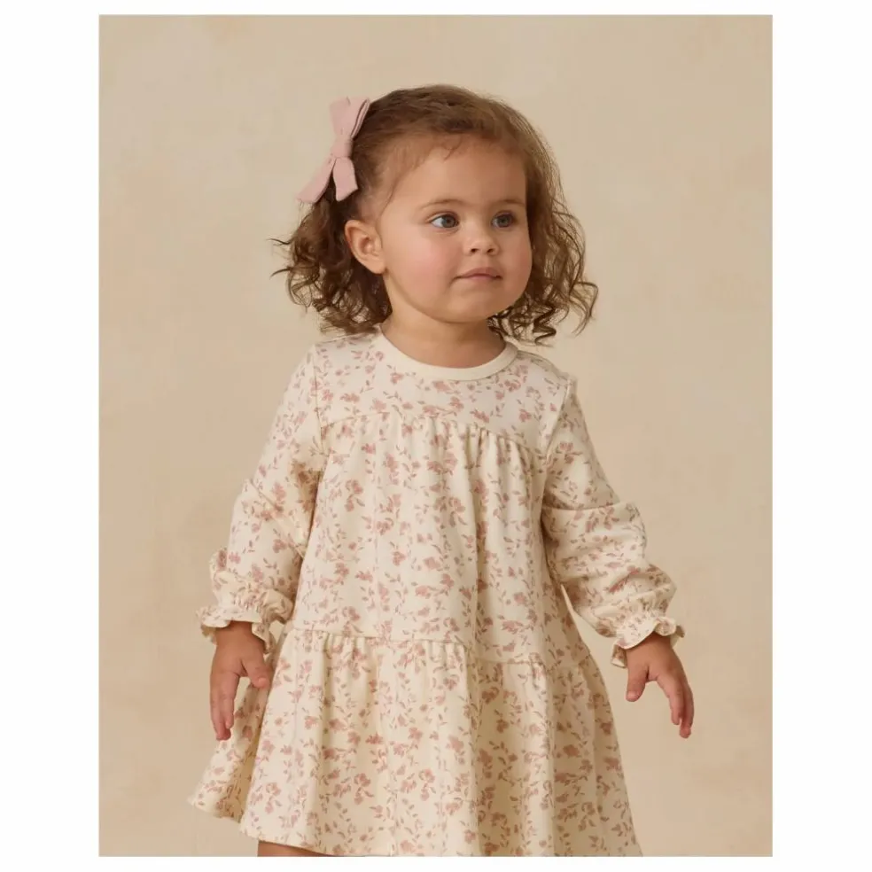 Robe Fleurie Coton Bio | Ivoire