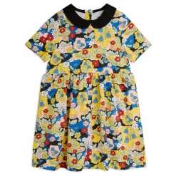 Robe Fleurie Coton Bio | Jaune