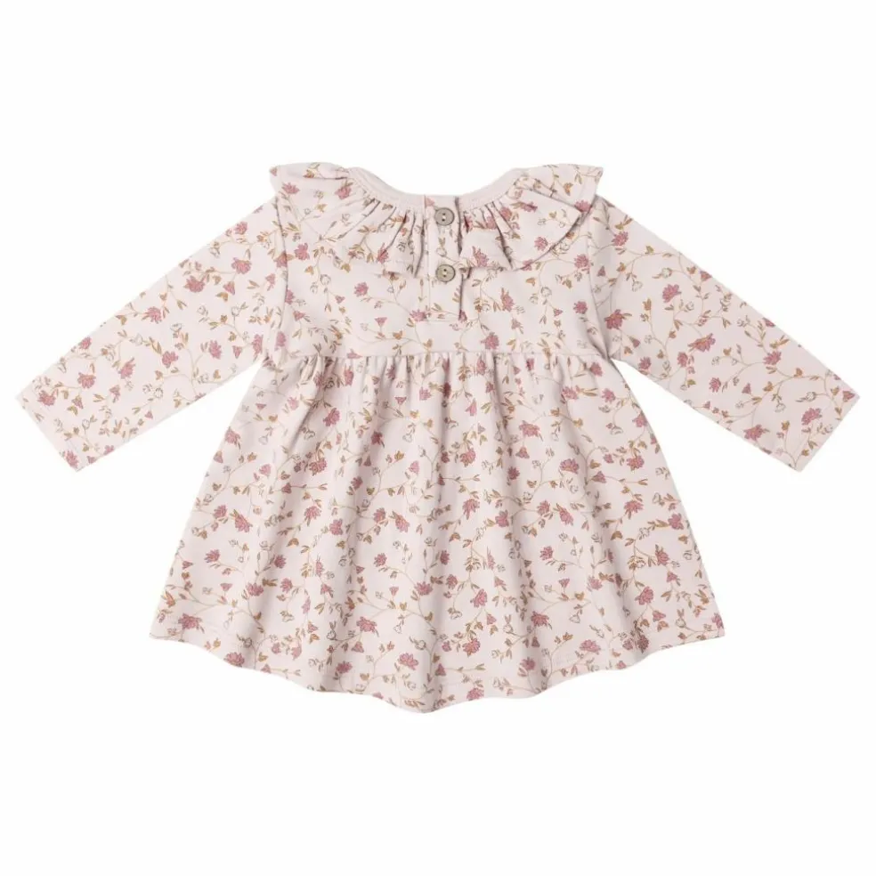 Robe Fleurie Coton Bio | Lilas