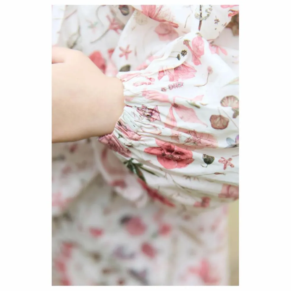 Robe Fleurie Smockée | Nacre