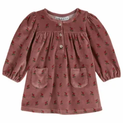 Robe Fleurie Velours | Violine