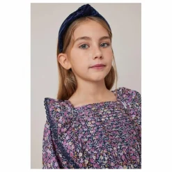 Robe Fleurs | Bleu marine