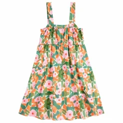 Robe Fleurs Coton Bio | Rose