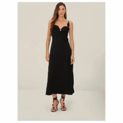 Robe Flowered | Noir
